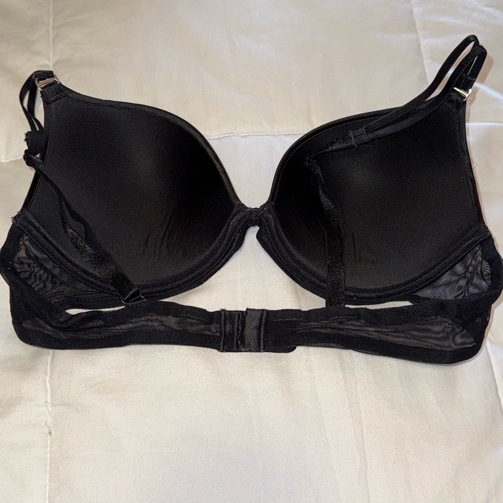 NWOT Chantelle 3952 Sublime Invisible Push Up Plunge Bra in Black, Size 34C - Picture 3 of 4